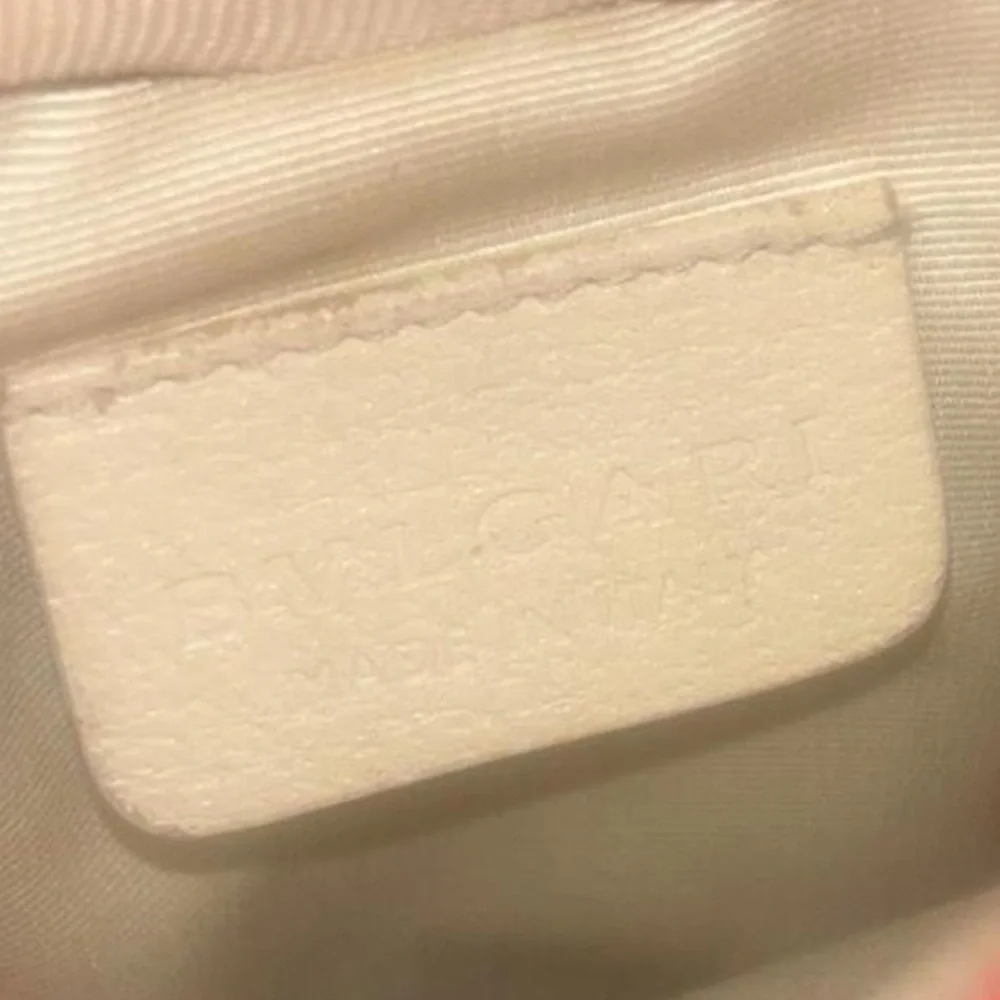Bulgari Pink Logo Cosmetic Pouch